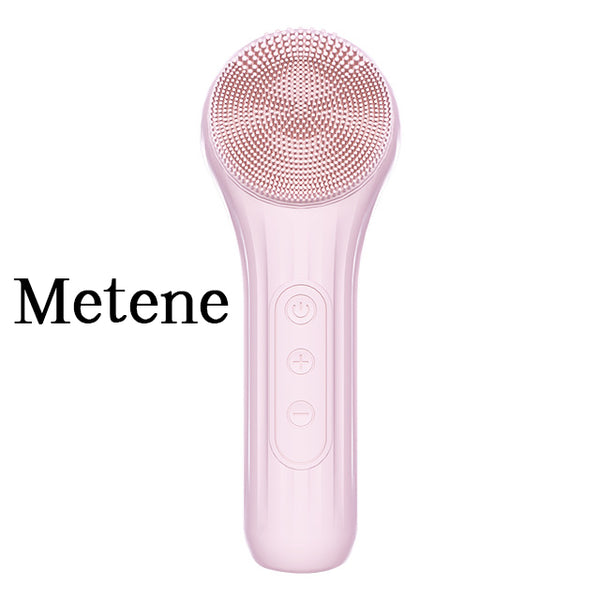 Metene Face Scrubber Exfoliator, Rotating Facial Cleansing Brush for Men & Women, Rechargeable Waterproof, Electric Spin Face Scrub Brush for Gentle Exfoliating & Deep Cleansing